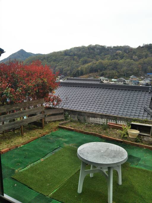 The garden view