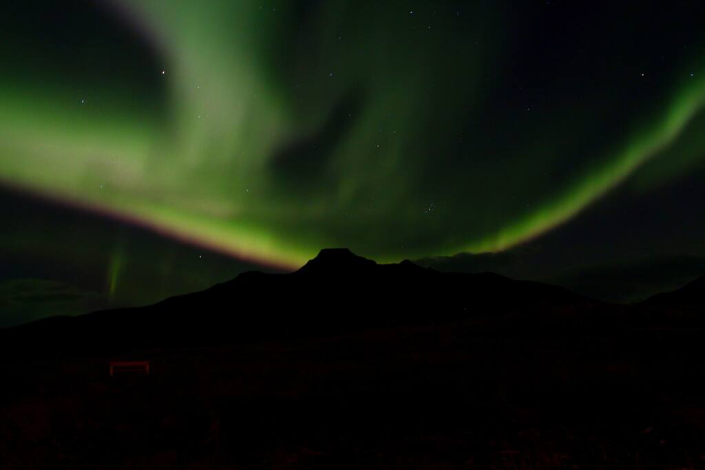 Norðurljós og Spákonufell Northern Lights