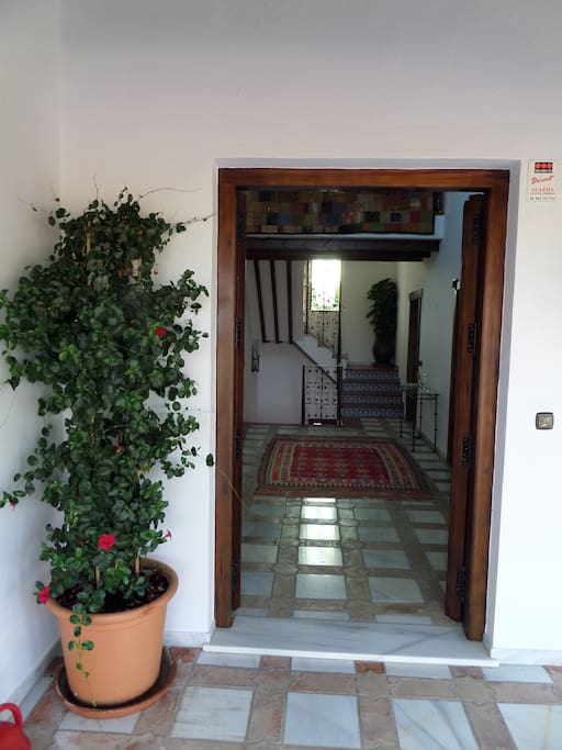 Front door and hallway