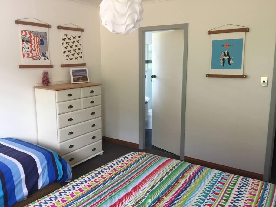 Your bedroom and the ensuite bathroom.