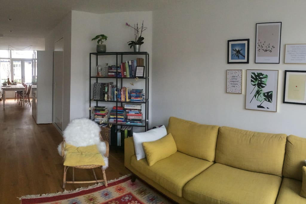 The living room.