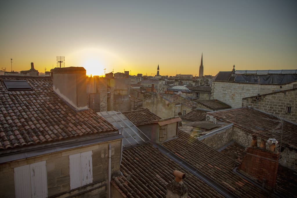 Vue lever du soleil - Sunrise view