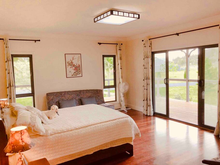 Big private bedroom with en-suite and view.