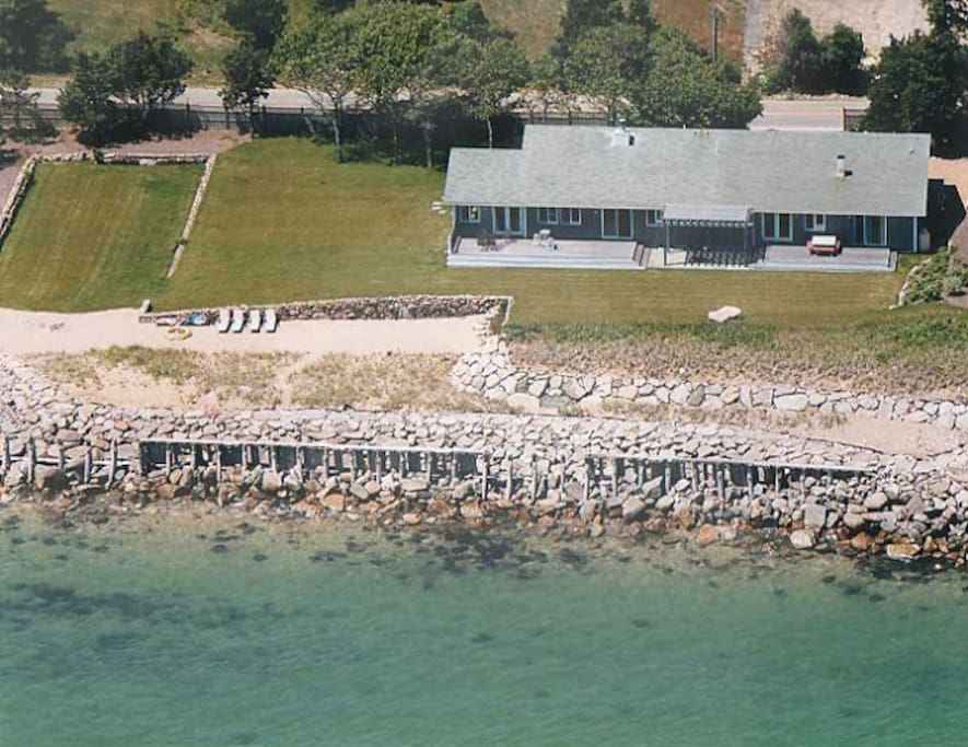 Nearly one acre of direct ocean front land on Martha's Vineyard. It really just doesn't get much better than this....