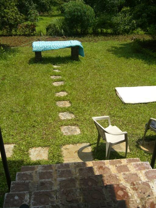 front lawn for full access. drops down to endless acres of land/farm