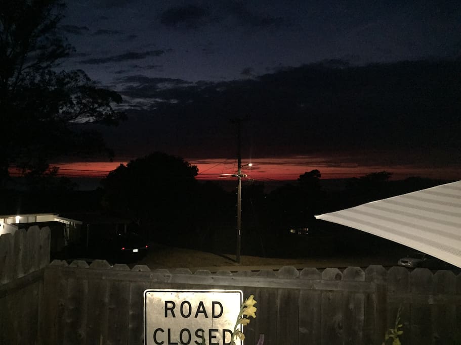 Backyard Sunset