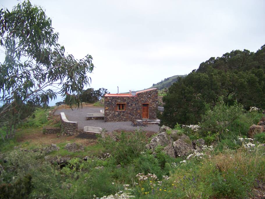 Vista de la casa
