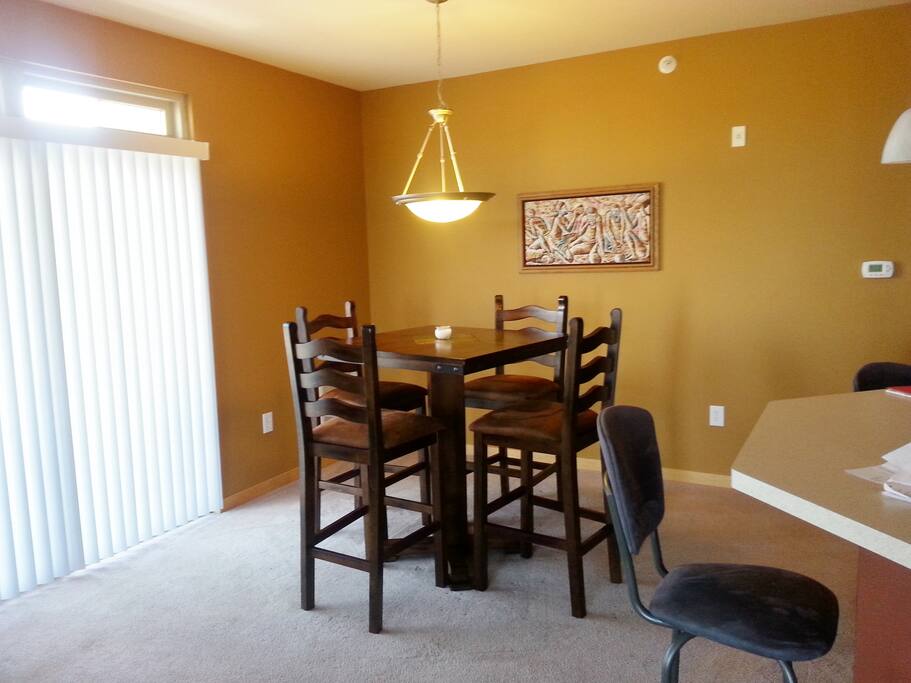 Dining nook, game table