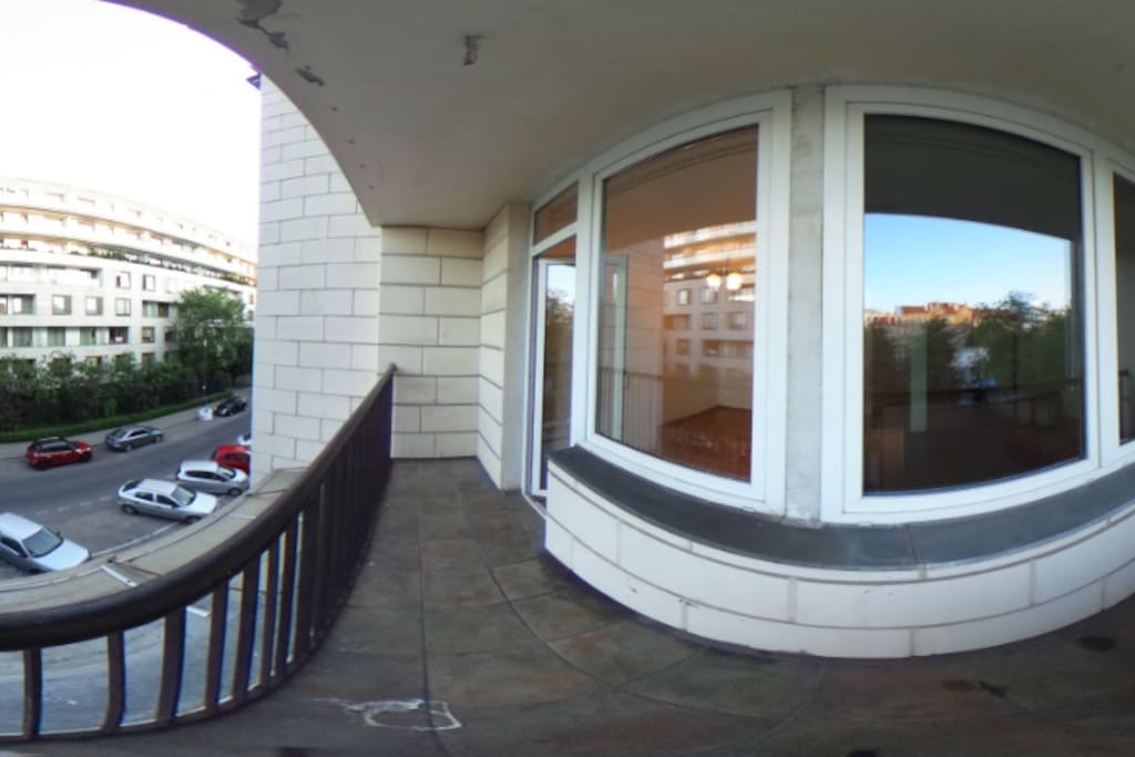 Huge balcony where You can smoke