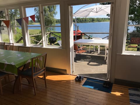 Cottage w private beach and sauna