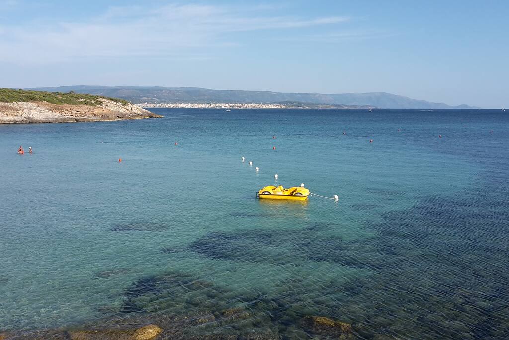Due minuti in auto per raggiungere questa spiaggia.