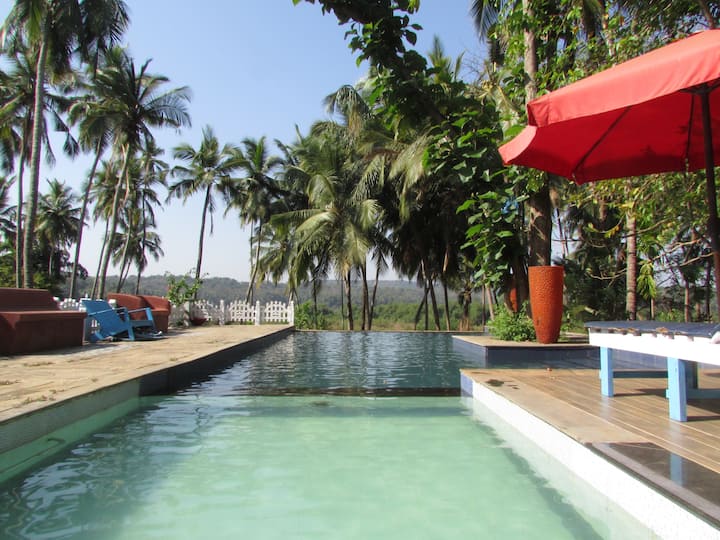 The stunning infinity pool