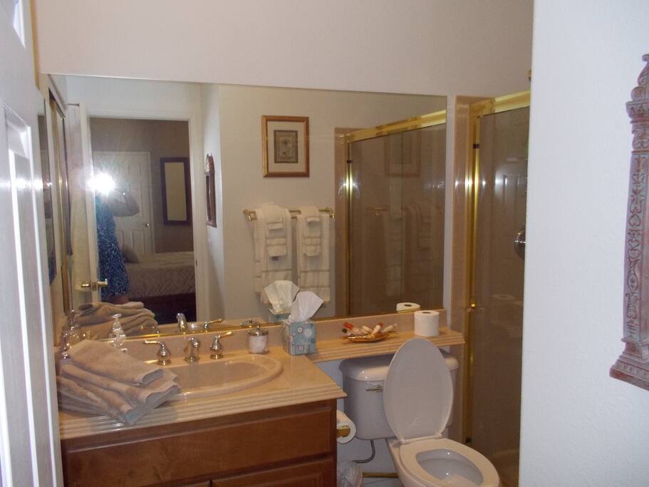 Private Master bath with shower