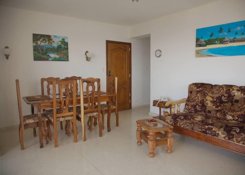 Other view of the living and dining room