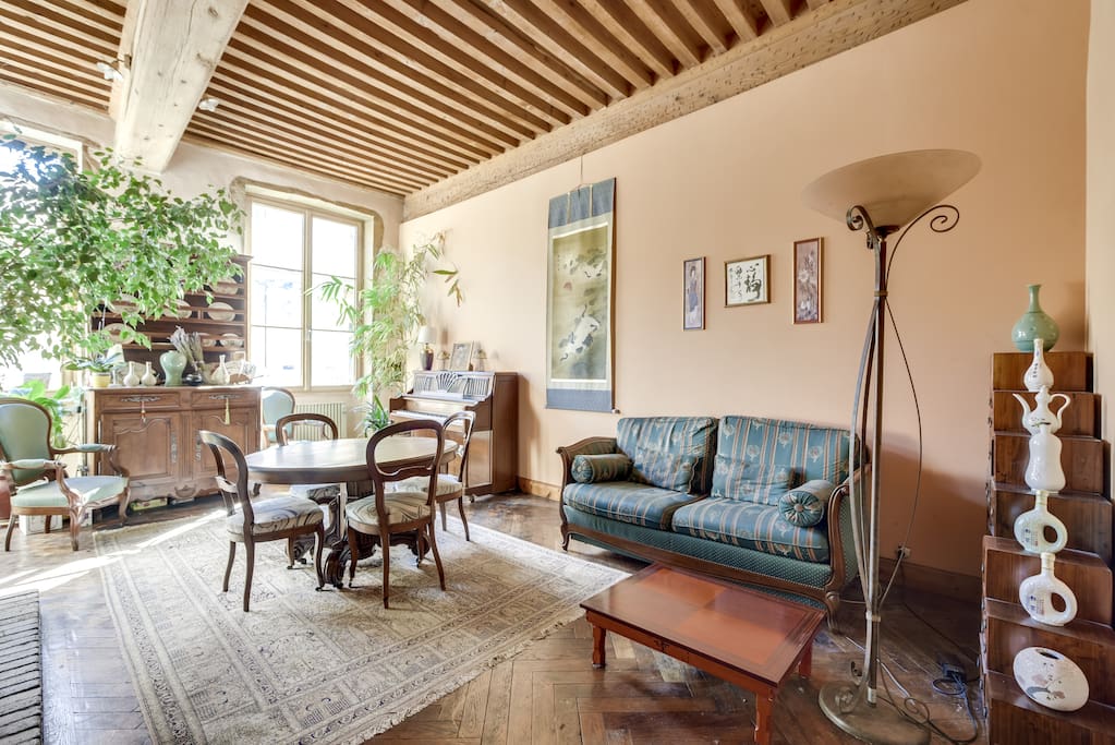 Appartement 1 - Canapé et espace repas