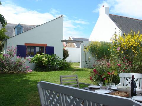 Maison+ jardin de charme à Belle-Ile, Plage à pied