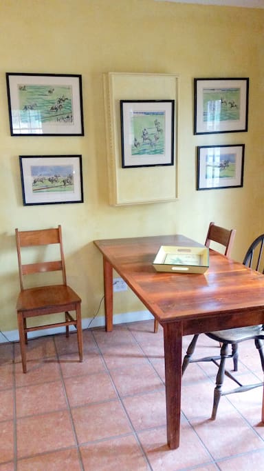 Dining space.