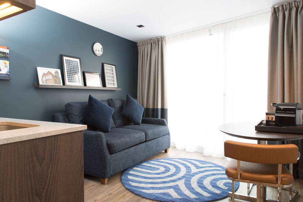Private Lounge and Kitchen Area