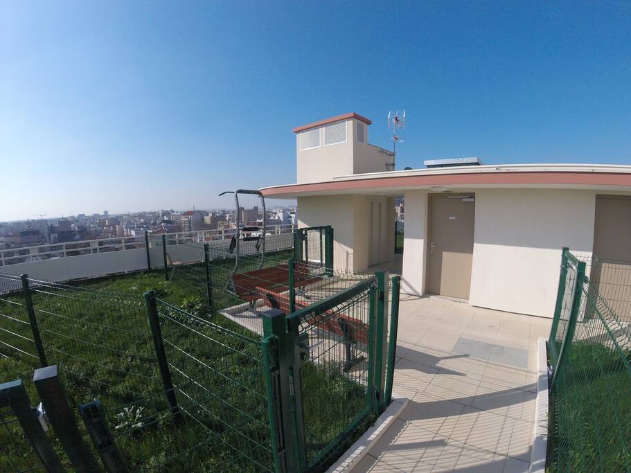 Vue du toit / jardin privatif