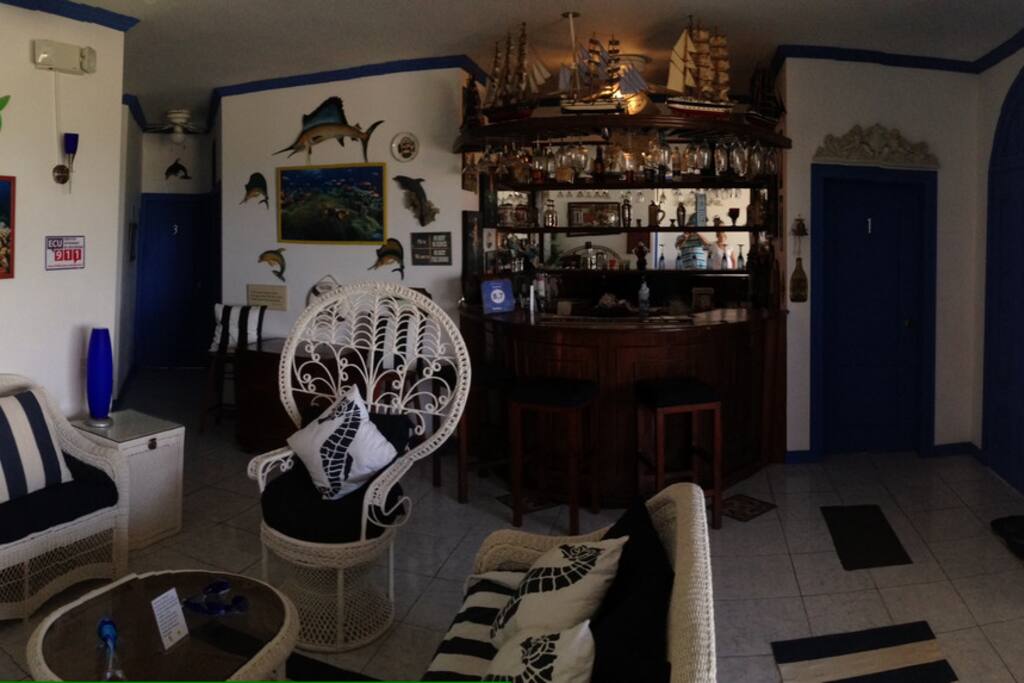Panoramic view of lounge