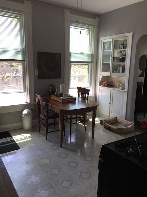 Kitchen during the day.