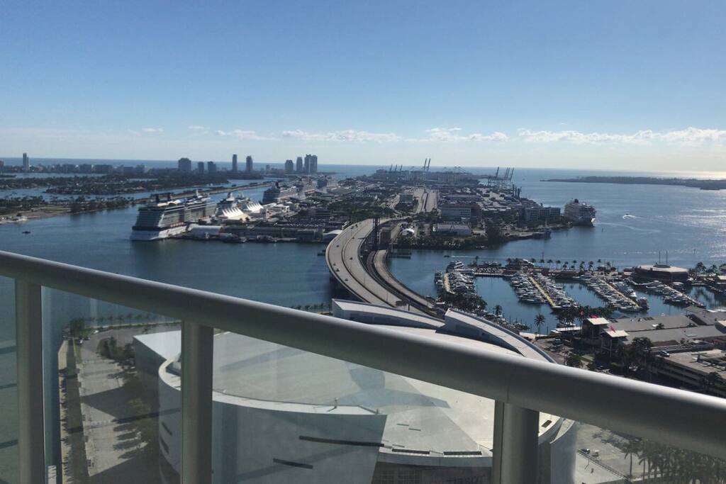 view from the balcony