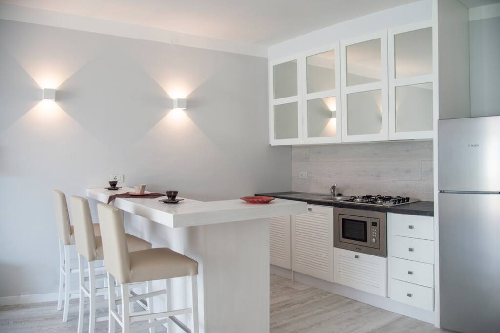 Cucina con penisola