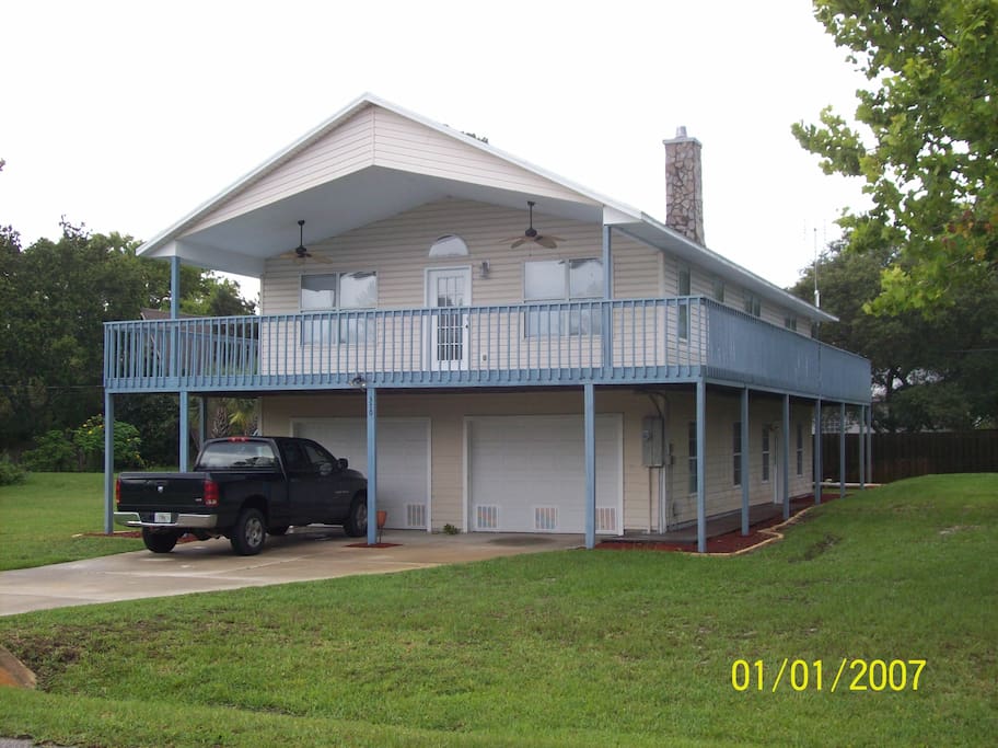 East side view of house