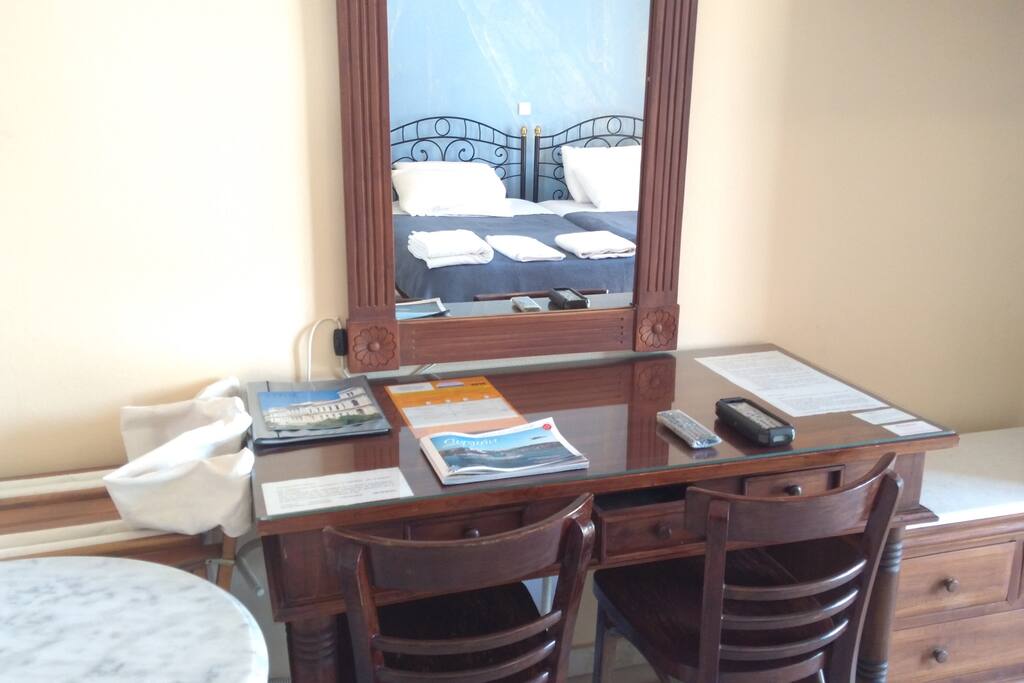 Desk in the room