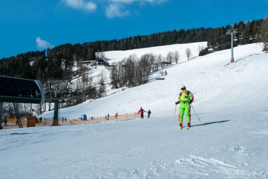 Skigebiet Hauereck St. Kathrein am Hauenstein, 5 Fahrminuten von der Alpenpension Weltsprachen