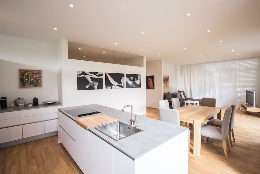 Kitchen + Living room