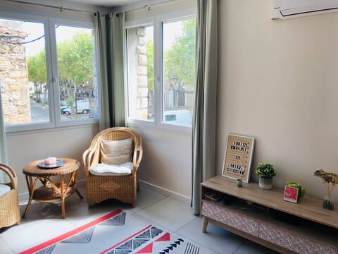 The esplanade, quiet downtown apartment