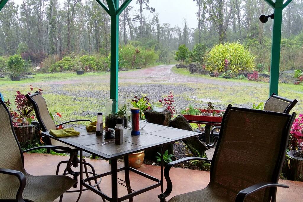 Open air kitchen