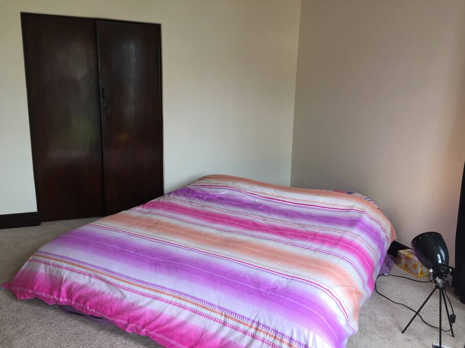 The bedroom, with King bed.