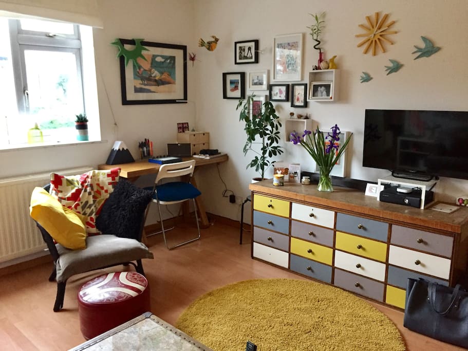 Bright, spacious living room