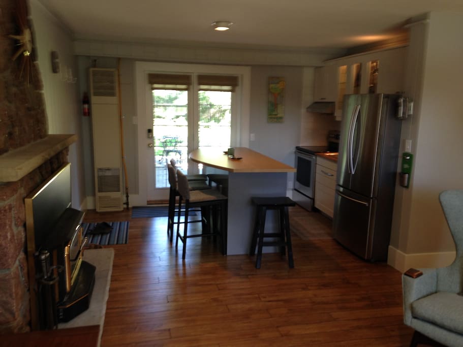 Your own kitchen and separate garden door entrance