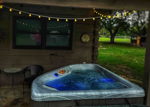 Pet Friendly Cabin w/ Hot Tub and Soak Pool