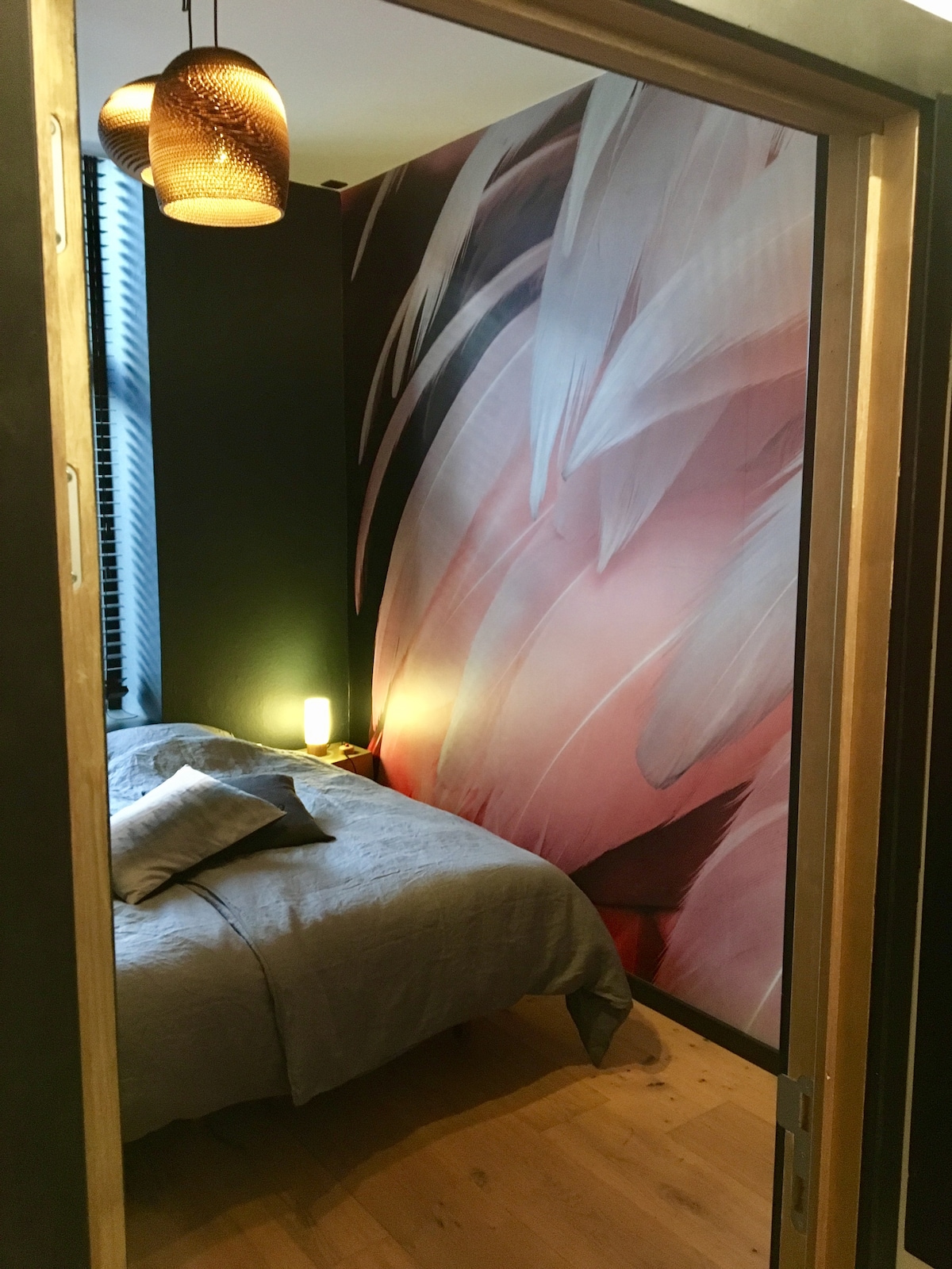 Guest bedroom at Bed Resort Belfort in Ghent