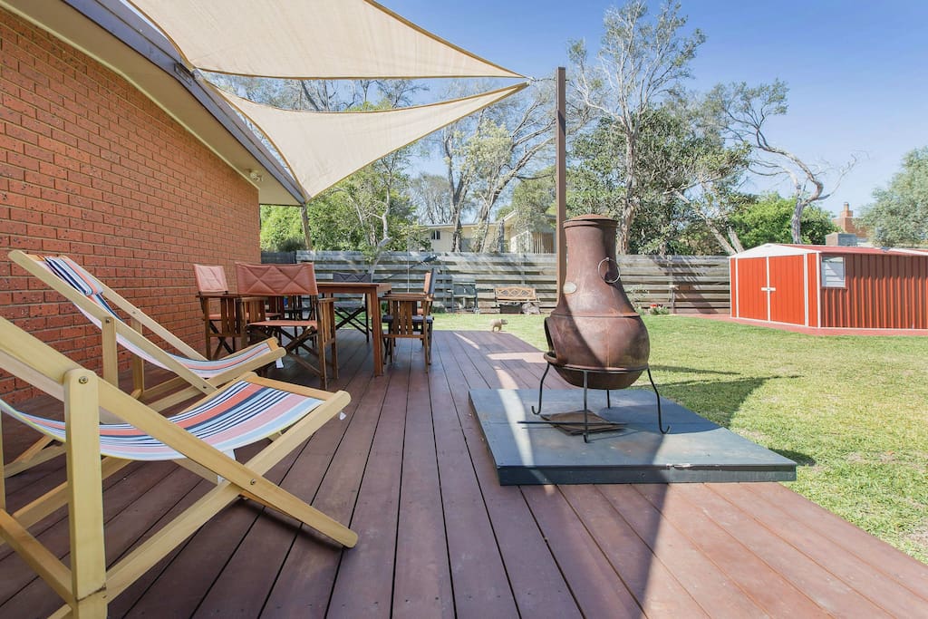 Big backyard, just right for family celebrations