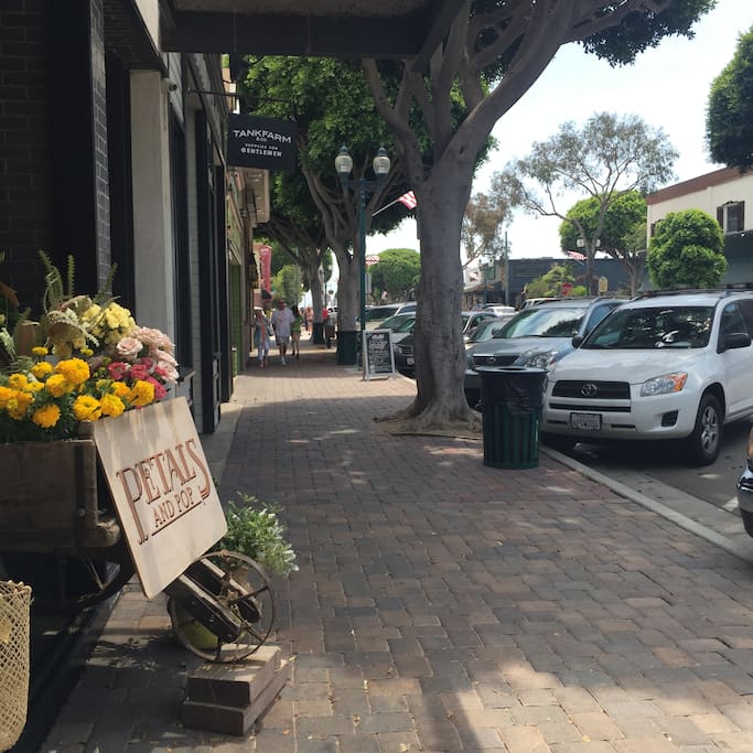 Main St shops cafes, bars & music