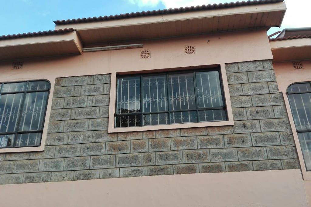 The outside view of the house