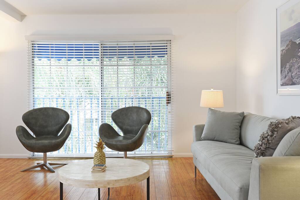 Large living room with plenty of windows