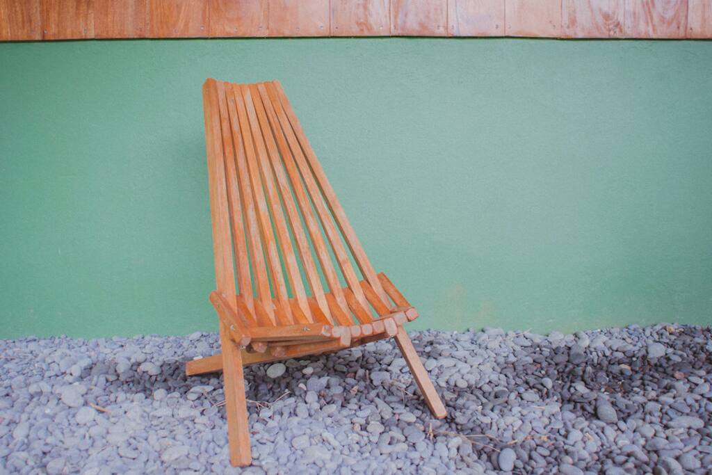 Cozy chairs that are optimal for relaxing and enjoying nature.