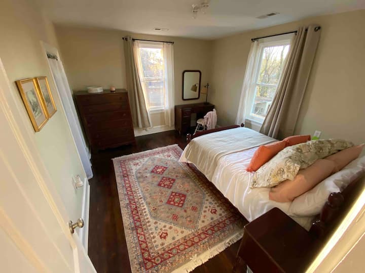 Bedroom # 3 full bed. This room has room darkening curtains. 