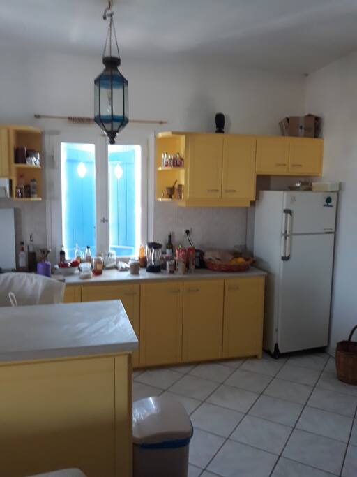 A part of the kitchen.