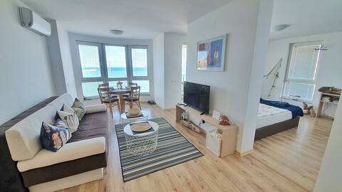 Stylish and spacious apartment with a sea view