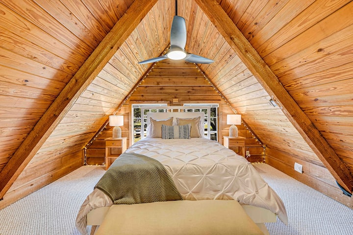 Bedroom 2 - Loft bedroom with queen bed 