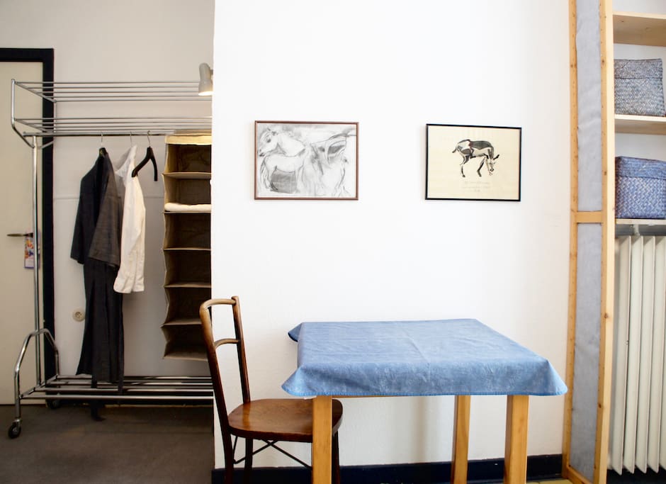 Kleiderstange, Tisch und Regal für Ihre Benutzung _ wardrobe, table and shelf for your use