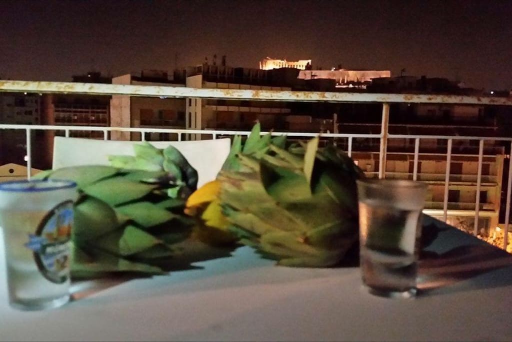 Acropolis view during the night