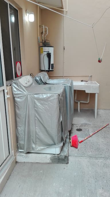 Área de lavado y secado de ropa